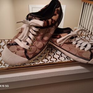 Coach Brown and Black Women's Sneakers